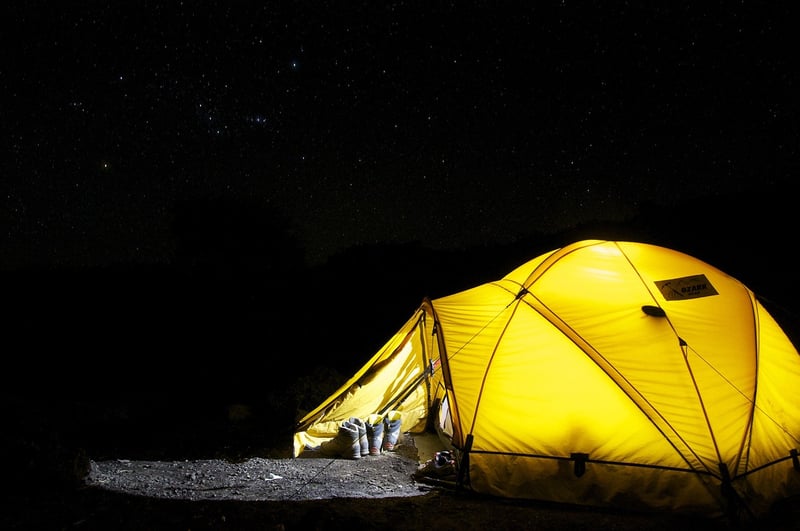 Beachside tents